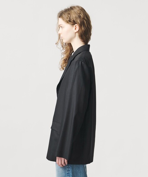 LOEFF（ロエフ）の「＜LOEFF＞ポリエステルボイル ジャケット（テーラードジャケット・レディース・ネイビー/ブラック・0/1）」の9枚目の写真