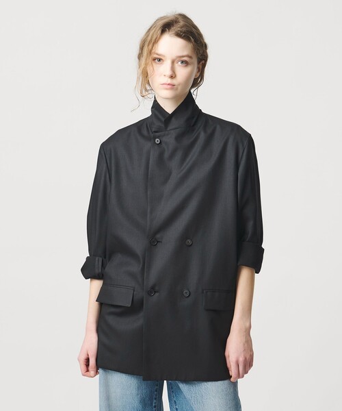 LOEFF（ロエフ）の「＜LOEFF＞ポリエステルボイル ジャケット（テーラードジャケット・レディース・ネイビー/ブラック・0/1）」の11枚目の写真