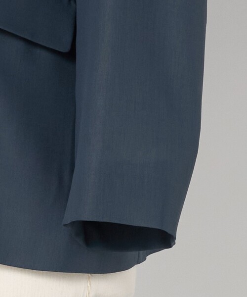 LOEFF（ロエフ）の「＜LOEFF＞ポリエステルボイル ジャケット（テーラードジャケット・レディース・ネイビー/ブラック・0/1）」の17枚目の写真