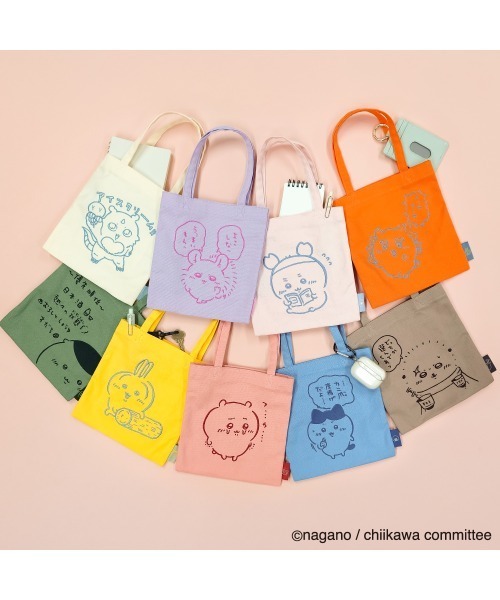 FUNALIVE(ファンアライブ)の「刺繍ミニトート(トートバッグ・レディース・ブルー/オレンジ/パープル/イエロー/アイボリー/ライトピンク/カーキ/ブラウン/ピンク・FREE)」の10枚目の写真