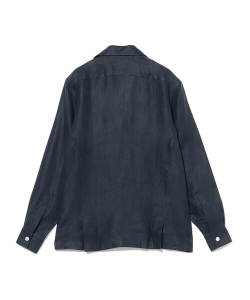 BEAMS F（ビームスエフ）の「【別注】Maria Santangelo / MARCELLO リネン シャツ ジャケット（その他アウター・メンズ・ネイビー/ホワイト・LARGE/SMALL/MEDIUM）」の22枚目の写真