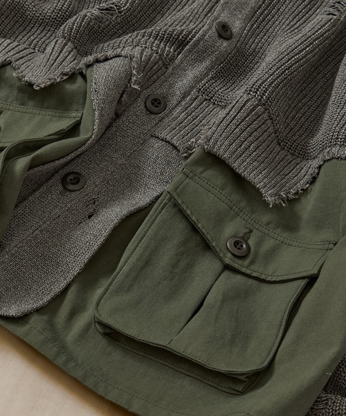 KHOKI/コッキ】Destroyed Knit Cardigan（カーディガン/ボレロ