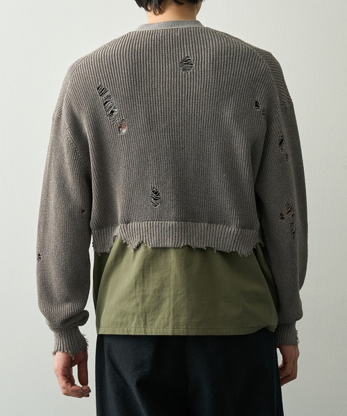 KHOKI（コッキ）の「【KHOKI/コッキ】Destroyed Knit Cardigan