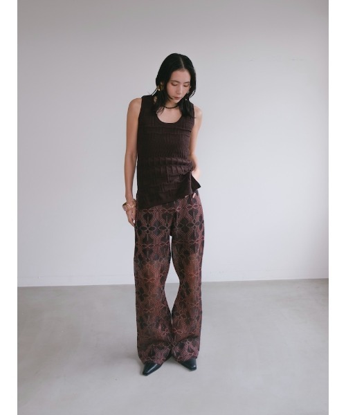 Ruh Dhan(ルーダン)の「2way Vital Layers Tank(タンクトップ・レディース・ブラウン/ブルー/アイボリー/ボルドー・FREE)」の5枚目の写真