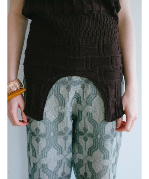 Ruh Dhan(ルーダン)の「2way Vital Layers Tank(タンクトップ・レディース・ブラウン/ブルー/アイボリー/ボルドー・FREE)」の18枚目の写真