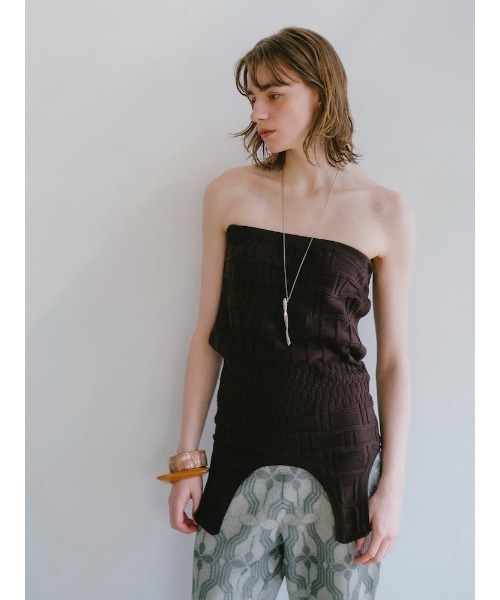 Ruh Dhan(ルーダン)の「2way Vital Layers Tank(タンクトップ・レディース・ブラウン/ブルー/アイボリー/ボルドー・FREE)」の15枚目の写真