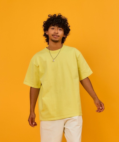 WALLA WALLA SPORT（ワラワラスポーツ）の「9oz TUBE TEE/ 9オンス チューブ ティー（Tシャツ/カットソー・メンズ・レモンイエロー/グリーン系その他/マスタード/エンジ/ダークブラウン/スミクロ/アイボリー/ブラック/ホワイト・X-LARGE/LARGE/SMALL/MEDIUM）」の9枚目の写真