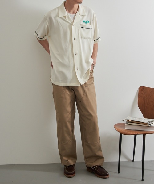 HOUSTON(ヒューストン)の「【HOUSTON】BOWLING SHIRT(SACRAMENTO) 41318(シャツ/ブラウス・メンズ・オフホワイト/ブラック・M/L)」の10枚目の写真