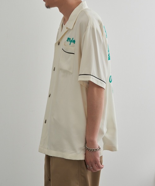HOUSTON(ヒューストン)の「【HOUSTON】BOWLING SHIRT(SACRAMENTO) 41318(シャツ/ブラウス・メンズ・オフホワイト/ブラック・M/L)」の8枚目の写真