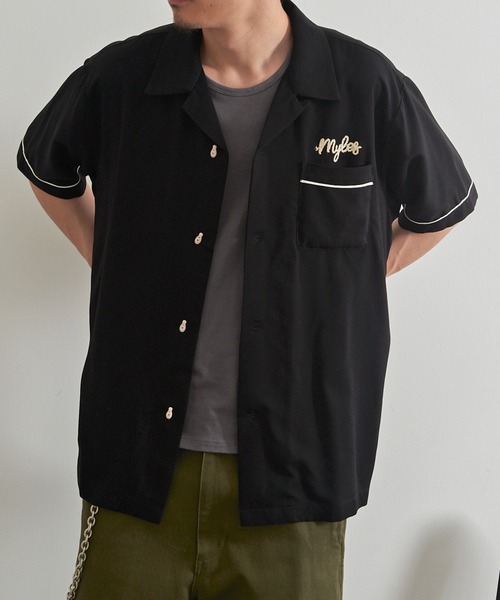 HOUSTON(ヒューストン)の「【HOUSTON】BOWLING SHIRT(SACRAMENTO) 41318(シャツ/ブラウス・メンズ・オフホワイト/ブラック・M/L)」の16枚目の写真