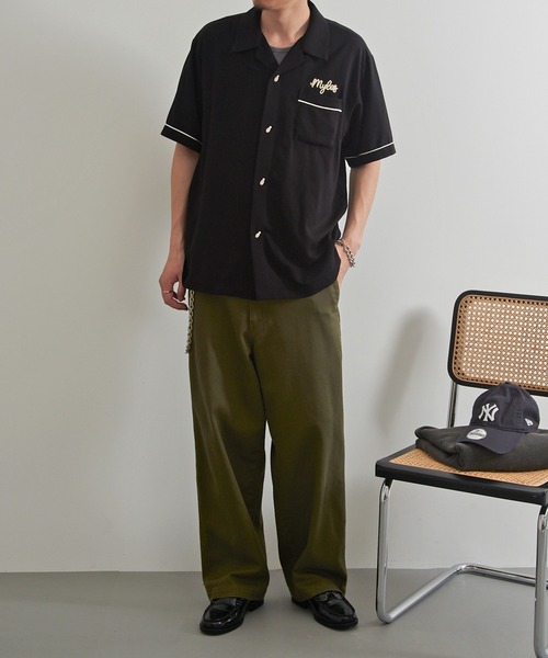 HOUSTON(ヒューストン)の「【HOUSTON】BOWLING SHIRT(SACRAMENTO) 41318(シャツ/ブラウス・メンズ・オフホワイト/ブラック・M/L)」の19枚目の写真