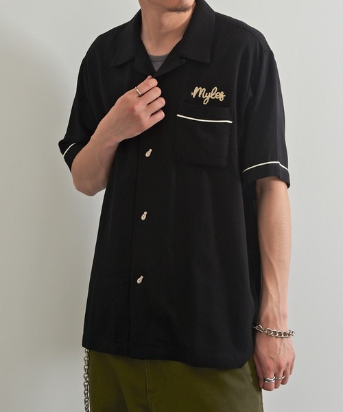 HOUSTON(ヒューストン)の「【HOUSTON】BOWLING SHIRT(SACRAMENTO) 41318(シャツ/ブラウス・メンズ・オフホワイト/ブラック・M/L)」の14枚目の写真