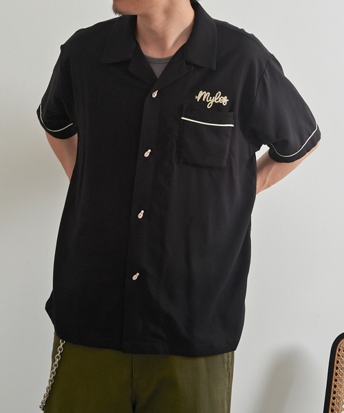 HOUSTON(ヒューストン)の「【HOUSTON】BOWLING SHIRT(SACRAMENTO) 41318(シャツ/ブラウス・メンズ・オフホワイト/ブラック・M/L)」の15枚目の写真