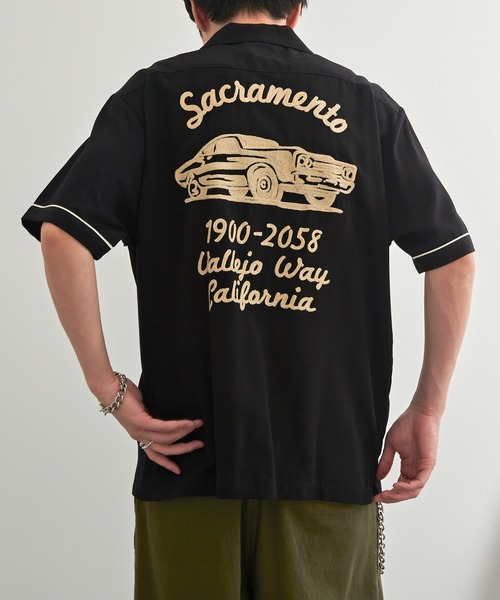 HOUSTON(ヒューストン)の「【HOUSTON】BOWLING SHIRT(SACRAMENTO) 41318(シャツ/ブラウス・メンズ・オフホワイト/ブラック・M/L)」の12枚目の写真
