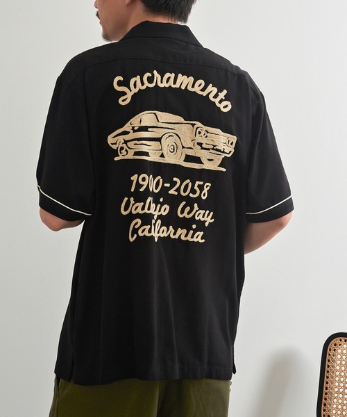 HOUSTON(ヒューストン)の「【HOUSTON】BOWLING SHIRT(SACRAMENTO) 41318(シャツ/ブラウス・メンズ・オフホワイト/ブラック・M/L)」の13枚目の写真