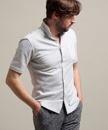 HIDEAWAYS NICOLE | 【HIDEAWAYS BLACK】サッカーチェックショートレギュラーカラー半袖シャツ(シャツ/ブラウス)