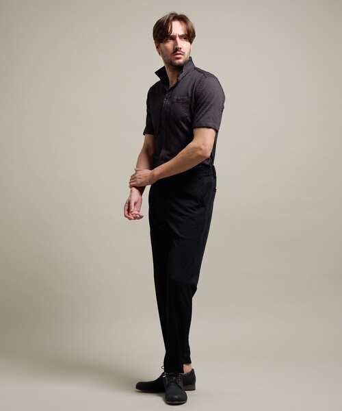 HIDEAWAYS NICOLE(ハイダウェイニコル)の「【HIDEAWAYS BLACK】サッカーチェックショートレギュラーカラー半袖シャツ(シャツ/ブラウス・メンズ・ライトグレー/その他2/その他4・M/XL/L/XXL)」の6枚目の写真