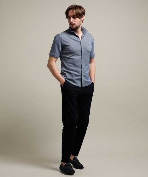 HIDEAWAYS NICOLE(ハイダウェイニコル)の「【HIDEAWAYS BLACK】サッカーチェックショートレギュラーカラー半袖シャツ(シャツ/ブラウス・メンズ・ライトグレー/その他2/その他4・M/XL/L/XXL)」の7枚目の写真