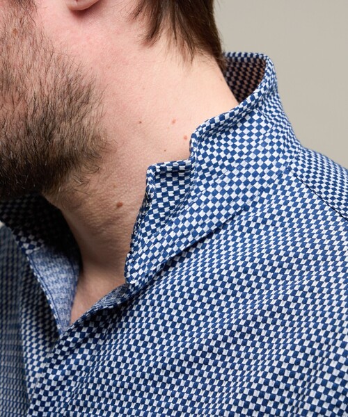 HIDEAWAYS NICOLE(ハイダウェイニコル)の「【HIDEAWAYS BLACK】サッカーチェックショートレギュラーカラー半袖シャツ(シャツ/ブラウス・メンズ・ライトグレー/その他2/その他4・M/XL/L/XXL)」の13枚目の写真