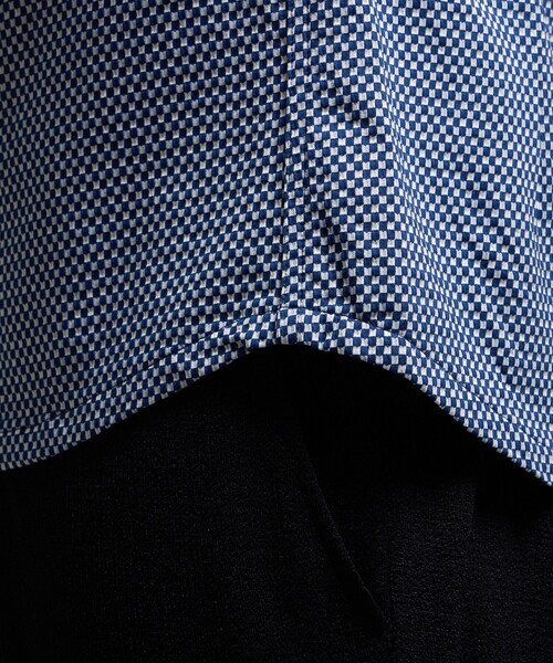 HIDEAWAYS NICOLE(ハイダウェイニコル)の「【HIDEAWAYS BLACK】サッカーチェックショートレギュラーカラー半袖シャツ(シャツ/ブラウス・メンズ・ライトグレー/その他2/その他4・M/XL/L/XXL)」の17枚目の写真