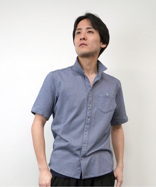 HIDEAWAYS NICOLE(ハイダウェイニコル)の「【HIDEAWAYS BLACK】サッカーチェックショートレギュラーカラー半袖シャツ(シャツ/ブラウス・メンズ・ライトグレー/その他2/その他4・M/XL/L/XXL)」の22枚目の写真