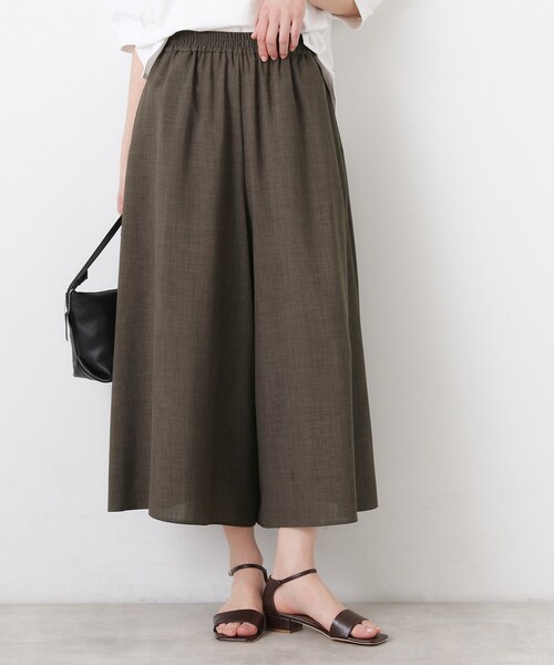 Dessin（デッサン）の「【UVカット/接触冷感】フレアワイドパンツ（その他パンツ・レディース・ブラック/ブラウン系その他/ライトベージュ・02/01/03）」の2枚目の写真