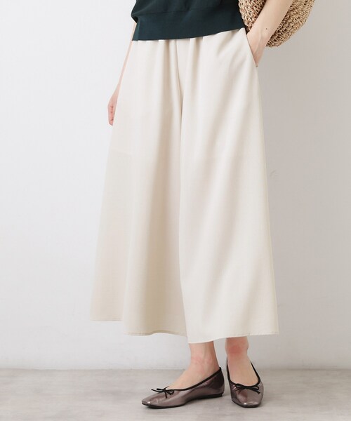 Dessin（デッサン）の「【UVカット/接触冷感】フレアワイドパンツ（その他パンツ・レディース・ブラック/ブラウン系その他/ライトベージュ・02/01/03）」の3枚目の写真
