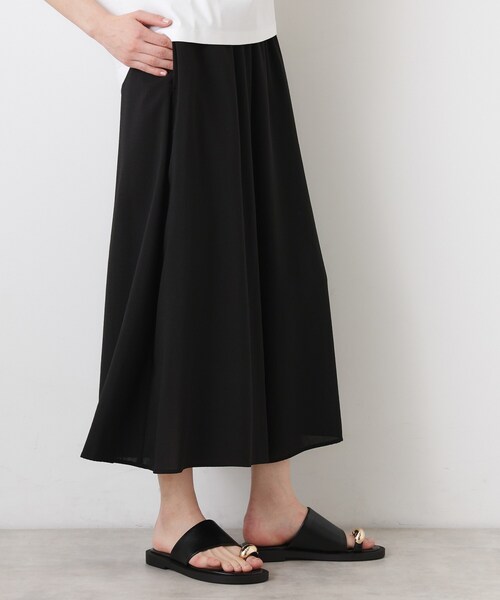 Dessin（デッサン）の「【UVカット/接触冷感】フレアワイドパンツ（その他パンツ・レディース・ブラック/ブラウン系その他/ライトベージュ・02/01/03）」の11枚目の写真