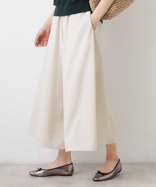 Dessin（デッサン）の「【UVカット/接触冷感】フレアワイドパンツ（その他パンツ・レディース・ブラック/ブラウン系その他/ライトベージュ・02/01/03）」の15枚目の写真