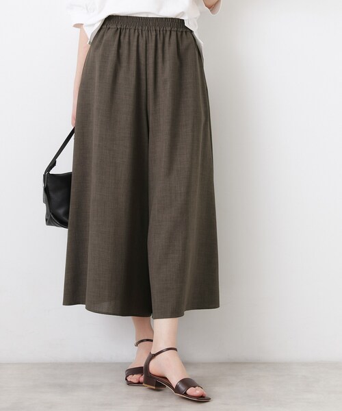 Dessin（デッサン）の「【UVカット/接触冷感】フレアワイドパンツ（その他パンツ・レディース・ブラック/ブラウン系その他/ライトベージュ・02/01/03）」の20枚目の写真