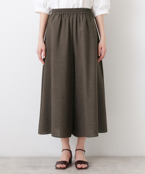 Dessin（デッサン）の「【UVカット/接触冷感】フレアワイドパンツ（その他パンツ・レディース・ブラック/ブラウン系その他/ライトベージュ・02/01/03）」の4枚目の写真