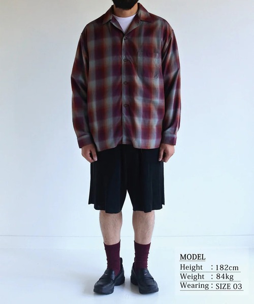 ANACHRONORM】RELUX OPEN COLOR CHECK SHIRTS（シャツ/ブラウス