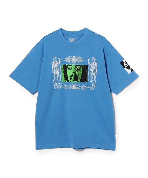 VANS(バンズ)の「VANS × ED DAVIS / Short Sleeve Tee(Tシャツ/カットソー・メンズ・ライトブルー・XL/L/M/S)」の2枚目の写真