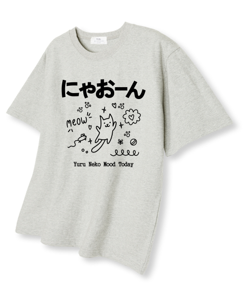 TI.GLAKE(ティーグレイク)の「ネコモード オーバーサイズ 半袖Tシャツ オートミール(Tシャツ/カットソー・メンズ・その他・LARGE/X-LARGE/XX-LARGE)」の1枚目の写真