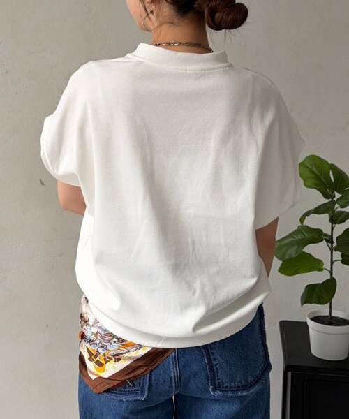 Chez toi（シェトワ）の「スキッパーポンチプルオーバー（Tシャツ/カットソー・レディース・ブラック/ベージュ/ホワイト・FREE）」の7枚目の写真