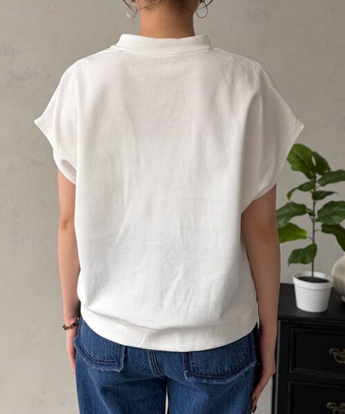 Chez toi（シェトワ）の「スキッパーポンチプルオーバー（Tシャツ/カットソー・レディース・ブラック/ベージュ/ホワイト・FREE）」の13枚目の写真