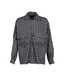 TECH SPORTS OPEN COLLAR SHIRT L/S GREN PLAID