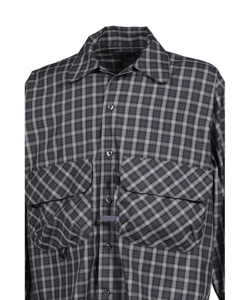 DAIWA PIER39（ダイワピア39）の「TECH SPORTS OPEN COLLAR SHIRT L/S GREN PLAID（シャツ/ブラウス・メンズ・ブラウン/チャコールグレー/ライトグレー・LARGE/X-LARGE/MEDIUM）」の6枚目の写真