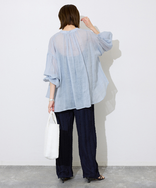SLOBE IENA(スローブイエナ)の「《シリーズあり/追加》カットフリルパンツ(その他パンツ・レディース・ブラック・FREE)」の12枚目の写真