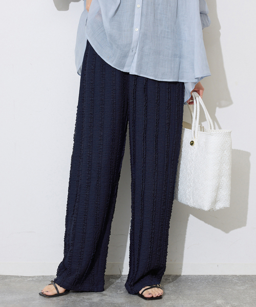 SLOBE IENA(スローブイエナ)の「《シリーズあり/追加》カットフリルパンツ(その他パンツ・レディース・ブラック・FREE)」の14枚目の写真