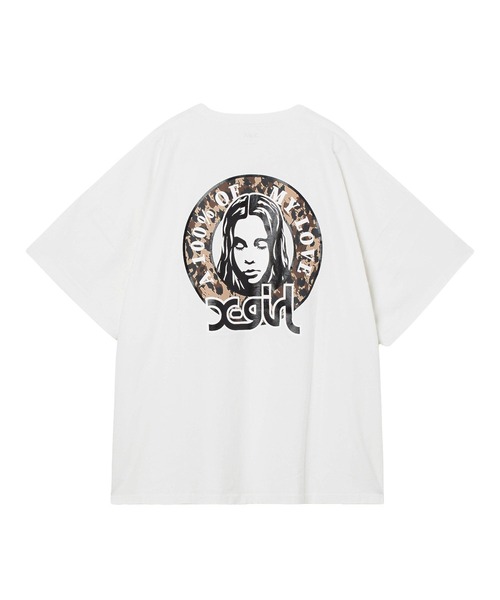 X-girl(エックスガール)の「LEOPARD CIRCLE LOGO AND FACE S/S TEE DRESS(ワンピース・レディース・ホワイト/ブラック・M/S)」の14枚目の写真