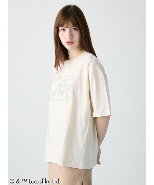 FURFUR(ファーファー)の「【STAR WARS(TM)】グラフィックプリントレースTシャツ(Tシャツ/カットソー・レディース・ブラック/サックスブルー/ホワイト/ベージュ・F)」の8枚目の写真