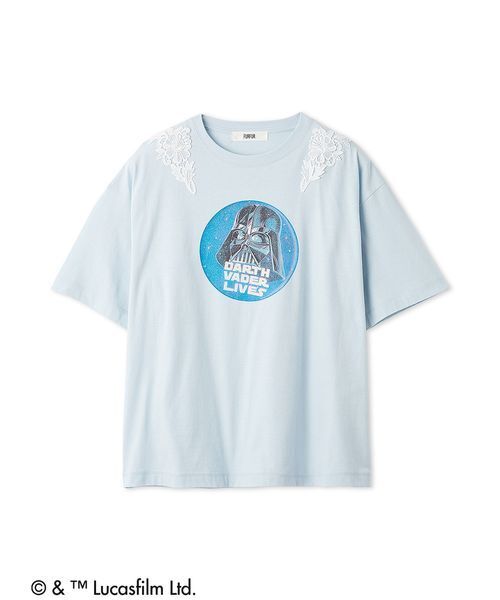 FURFUR(ファーファー)の「【STAR WARS(TM)】グラフィックプリントレースTシャツ(Tシャツ/カットソー・レディース・ブラック/サックスブルー/ホワイト/ベージュ・F)」の14枚目の写真