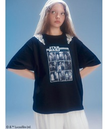 【STAR WARS(TM)】グラフィックプリントレースTシャツ