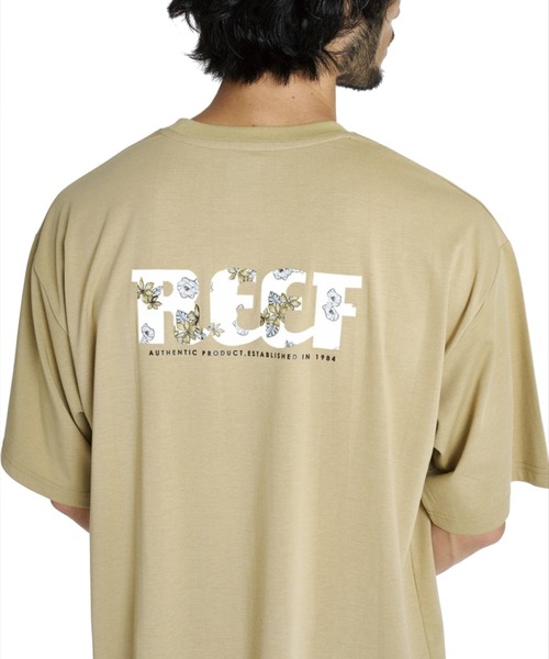 REEF(リーフ)の「REEF メンズ BOTANIA&ISLAND LOGO T Tシャツ 【2026年夏モデル】/リーフUV対策接触冷感半袖Tシャツ(Tシャツ/カットソー・メンズ・ホワイト/ブラック/ベージュ/ミント・SMALL/MEDIUM/X-LARGE/LARGE)」の3枚目の写真