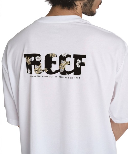 REEF(リーフ)の「REEF メンズ BOTANIA&ISLAND LOGO T Tシャツ 【2026年夏モデル】/リーフUV対策接触冷感半袖Tシャツ(Tシャツ/カットソー・メンズ・ホワイト/ブラック/ベージュ/ミント・SMALL/MEDIUM/X-LARGE/LARGE)」の2枚目の写真