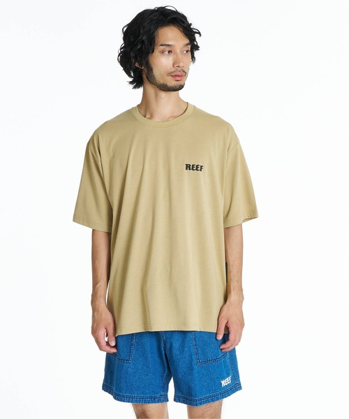 REEF(リーフ)の「REEF メンズ BOTANIA&ISLAND LOGO T Tシャツ 【2026年夏モデル】/リーフUV対策接触冷感半袖Tシャツ(Tシャツ/カットソー・メンズ・ホワイト/ブラック/ベージュ/ミント・SMALL/MEDIUM/X-LARGE/LARGE)」の7枚目の写真