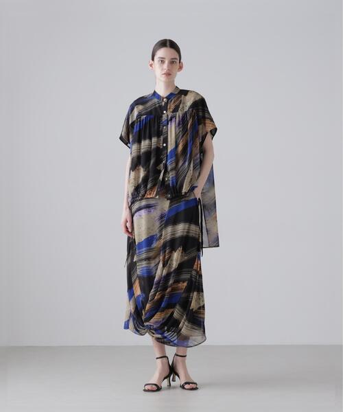 ADORE(アドーア)の「◆ジュピタープリントスカート(スカート・レディース・ブルー・36/38)」の3枚目の写真