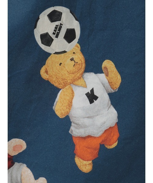 KARL HELMUT(カールヘルム)の「サッカーくまプリントシャツブラウス(シャツ/ブラウス・メンズ・キナリ/ネイビー/レッド・LARGE/MEDIUM)」の13枚目の写真