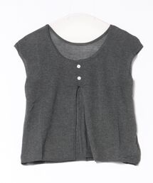 sheer layered knit pullover /シアーレイヤード風ニットプルオーバー